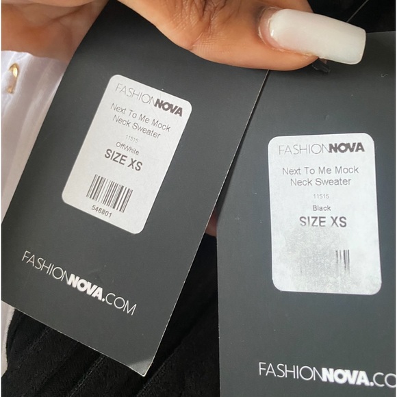 Next To Me Mock Neck Sweater - Black - Picture 8 of 8